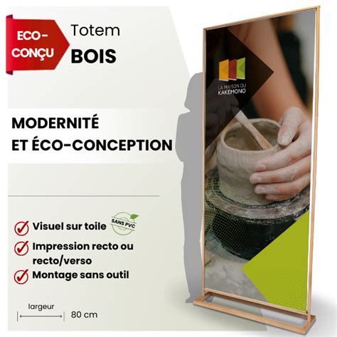 Totem Bois Support de Communication Éco Responsable et Design La