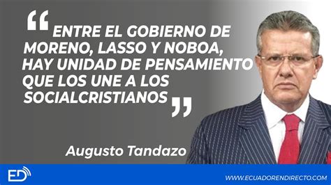 Entre El GOBIERNO De MORENO LASSO Y NOBOA Hay UNIDAD D PENSAMIENTO Q