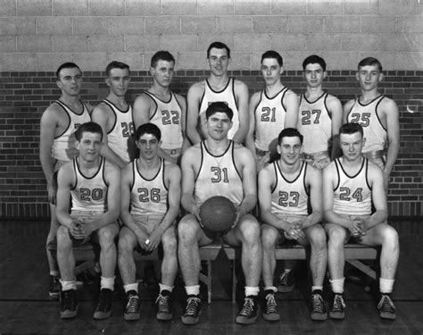 Edgewood High School Basketball Team Photograph Wisconsin