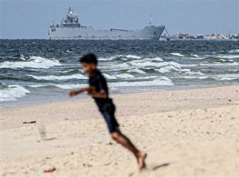 Vessels Supporting Us Built Gaza Aid Pier Wash Away In Heavy Seas