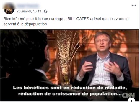 Bill Gates A T Il Dit Que Les Vaccins Sont Lune Des Clés De La