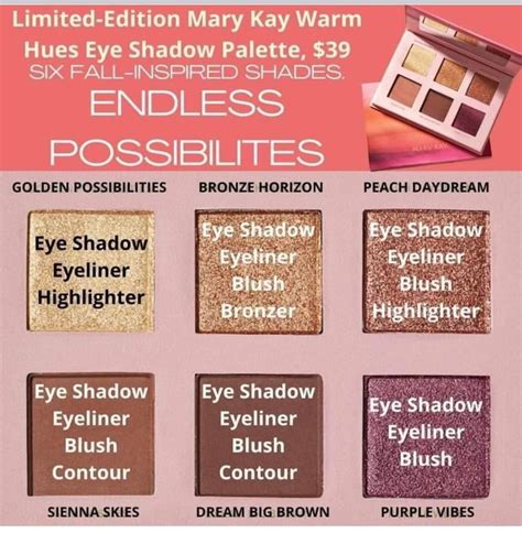 Mary Kay Warm Hues Eyeshadow Palete In Mary Kay Mary Kay