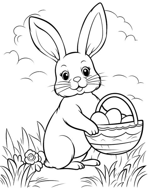 Bunny Coloring Pages Free Printable Sheets In Coloring Pages