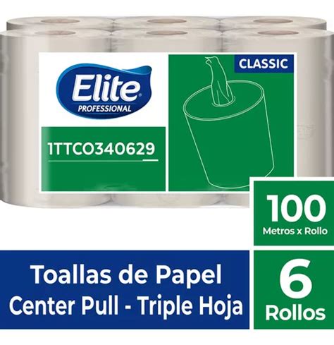 Toalhas de mão naturais Center Flow X 6 Rolls MercadoLivre