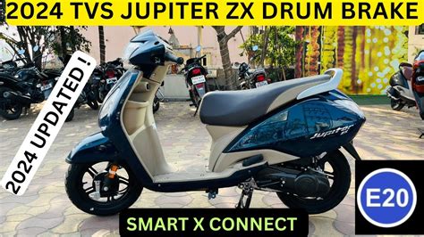 2024 TVS Jupiter ZX E20 OBD 2 Bs 7 Drum Brake Smart X Connect TVS