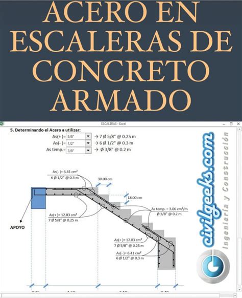 Excel Para Calculo De Acero En Escaleras De Concreto Armado Artofit