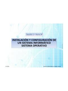 INSTALACIÓN Y CONFIGURACIÓN DE UN SISTEMA instalaci 211 n y