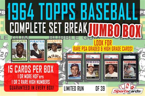 Topps Baseball Complete Set Break Jumbo Mystery Box Cards Per