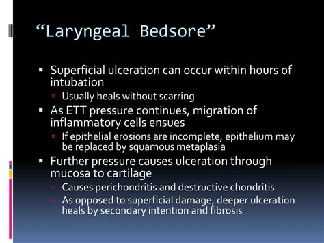 PPT - Laryngeal complications of endotracheal intubation PowerPoint ...