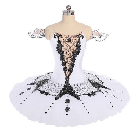 Free Shipping White Swan Lake Professional Ballet Tutu Girls Platter