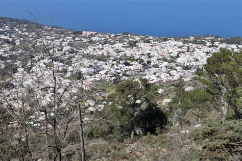 Anacapri Ssorcio Del Borgo Dal Monte Solaro Stock Photo Image Of