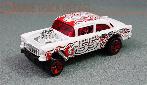 Red Edition 55 Chevy Bel Air Gasser Orange Track Diecast