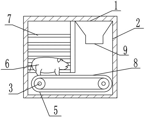 一种猪自主运动进食的猪舍的制作方法3