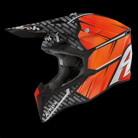 Casco Cross AIROH Wraap Idol Orange Matt Cod WRI32