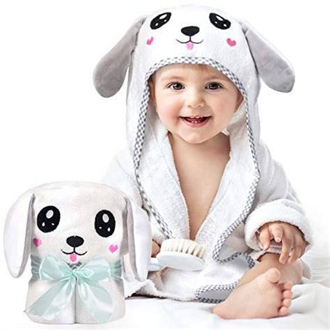 Kaome Serviette De Bain Capuche En Bambou Bio Pour B B Grande