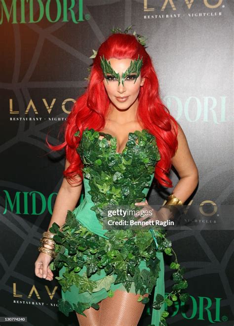 Tv Personality Kim Kardashian Attends The Midori Green Halloween