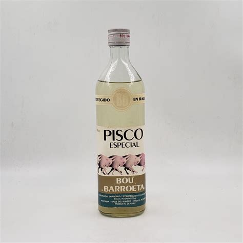 Pisco Especial Bou Barroeta 35º 750cc Biblioteca del Pisco