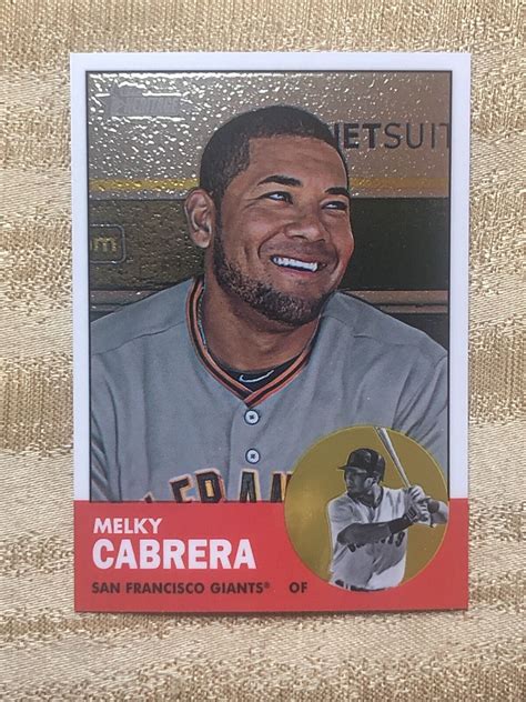 Topps Heritage Melky Cabrera Chrome Retro Variation