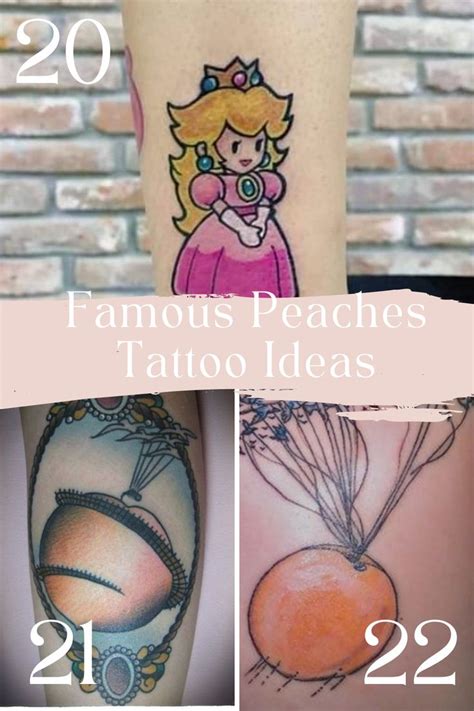 Sweet Peach Tattoo Designs Ideas Tattooglee Peach Tattoo