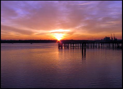 Solent Sunset by parallel-pam on DeviantArt