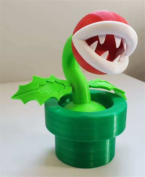 Piranha Plant Mario By Dom360 Download Free Stl Model