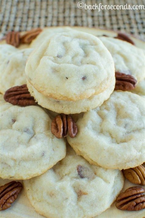 The Best Homemade Pecan Sandies Cookies Light Buttery Crisp Cookies With Chopped Pecans