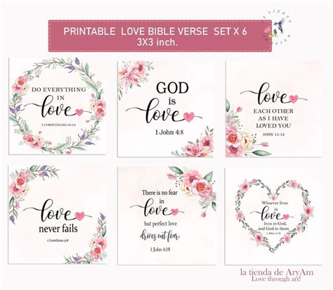 Valentine's Day Printable Cards, Love Scripture Cards, God's Love Cards ...