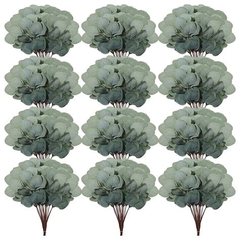 Pc Eucalyptus Stems Decor Artificial Eucalyptus Leaves Greenery