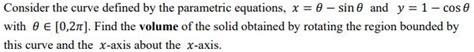 Solved Consider The Curve Defined By The Parametric Equ