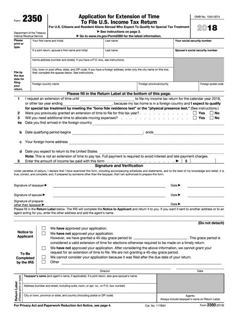 Irs 4868 Printable Form Printable Forms Free Online