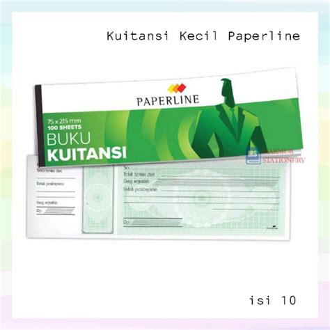 Jual Buku Kwitansi Kwitansi Kecil Paperline Pack Isi Shopee