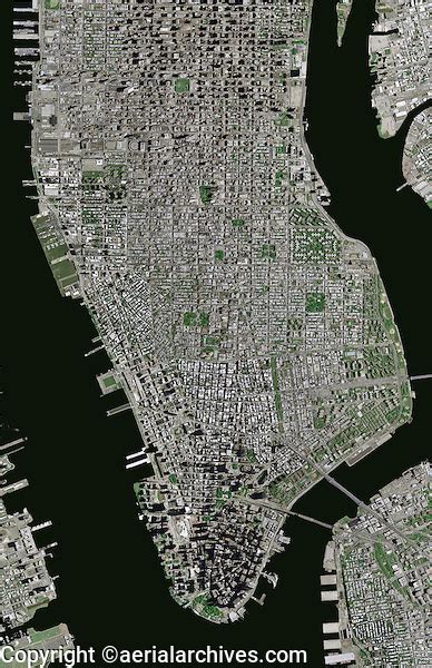 aerial photo map Manhattan, New York City | Aerial Archives | Aerial ...