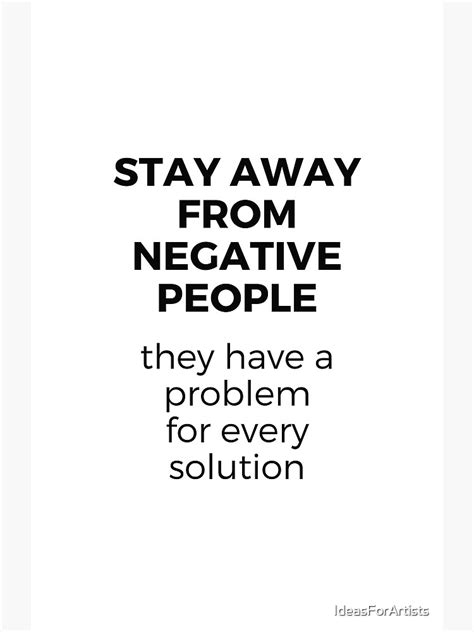 Stay Away From Negative People Canvas Print By Ideasforartists