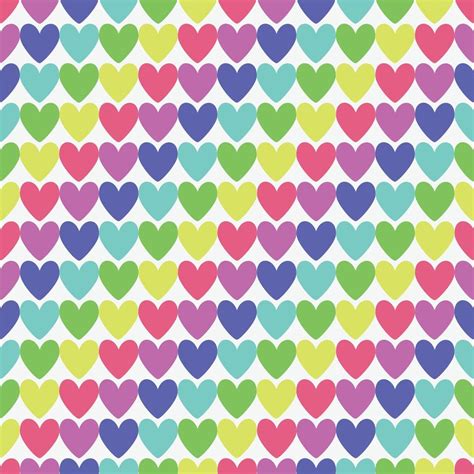 Valentine Colorful Heart Seamless Pattern 23061798 Vector Art At Vecteezy