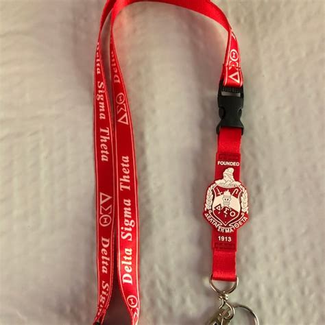 Delta Sigma Theta Sorority Lanyard Etsy