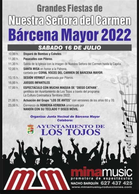 Grandes Fiestas de la Virgen del Carmen 2022 Bárcena Mayor