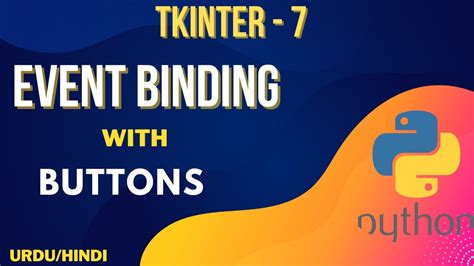 Events Binding With Buttons Tkinter Urdu Hindi Jawad Aslam Youtube