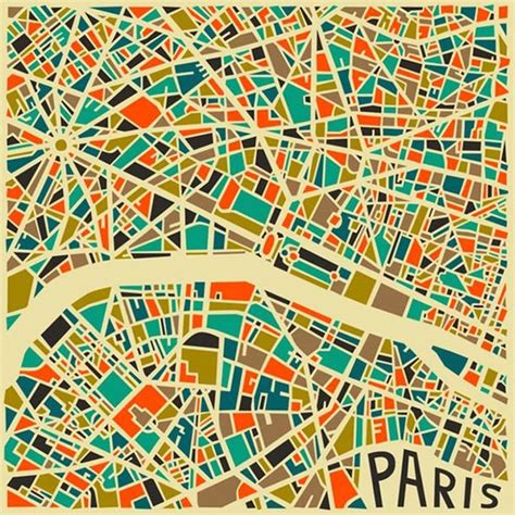 Abstract Cities Les Cartes Stylisées Des Grandes Villes Art Carte