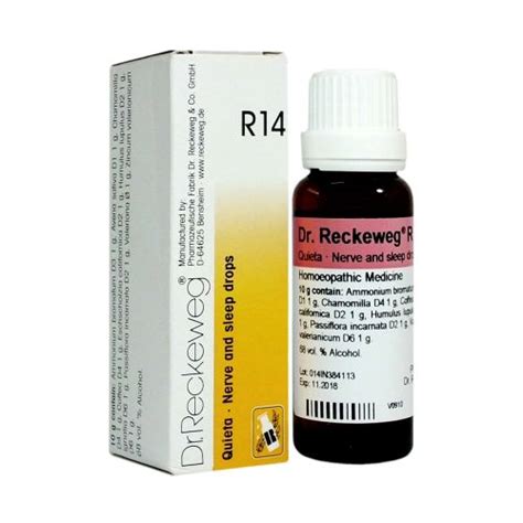 Reckeweg R14 Nerve and Sleep Drops, Insomnia Homeopathic Treatment - Homeomart Blog