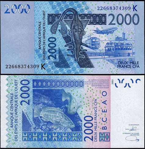 West African St, SENEGAL, 2000 Francs 2022, UNC, P-716Kv – Fortumor