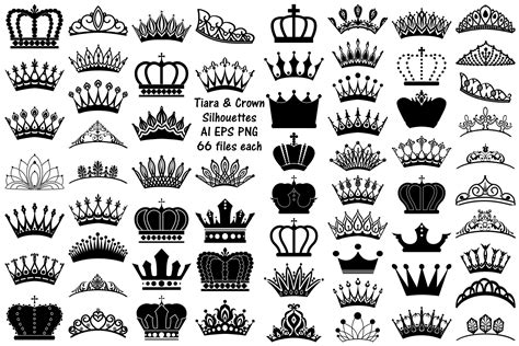 325 Silhouette Prince Crown Svg SVG PNG EPS DXF File