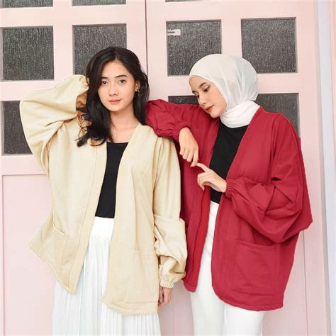 Jual Saint Outer Knit Cardigan Kimono Oversize Luaran Baju Wanita