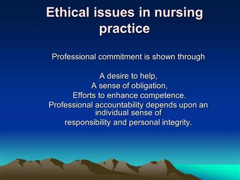 PPT Ethical Issues In Nursing Practice PowerPoint Presentation Free