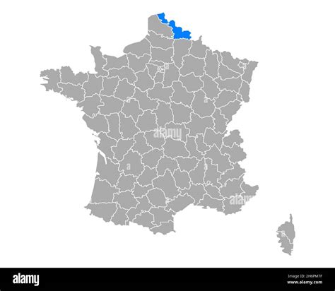 map nord france stock photo alamy