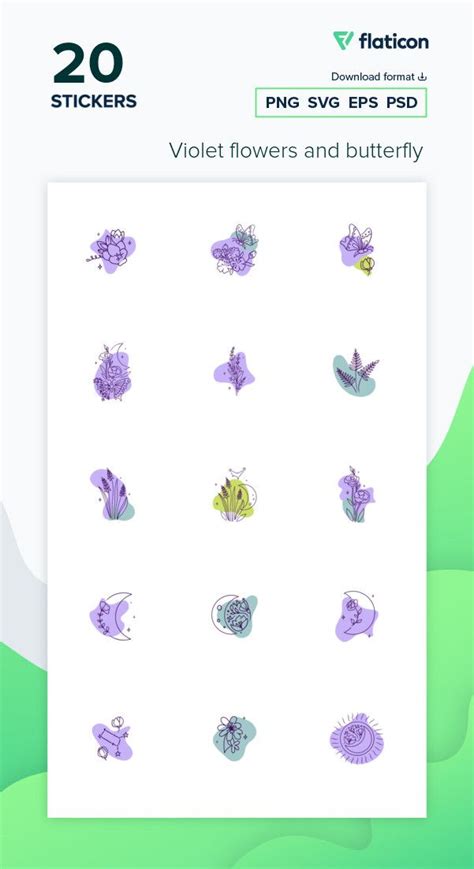 The Sticker Sheet Has Various Flowers And Butterflies On It Including