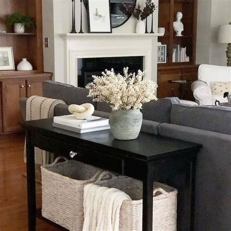 How To Decorate A Black Console Table Leadersrooms