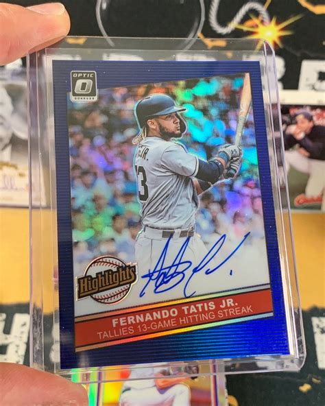 Fernando Tatis Jr Rookie Card Donruss Panini Donruss Optic