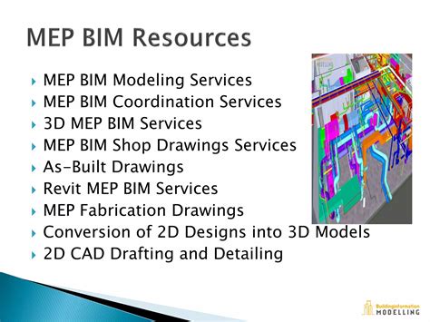 Mep Bim Services Building Information Modeling Ppt