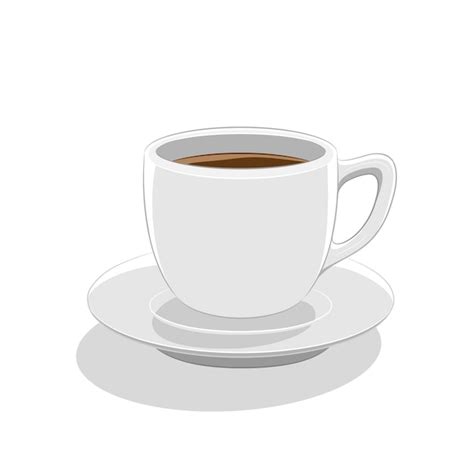 Premium Vector Coffee Cup Icon On A White Background Vector Illustration