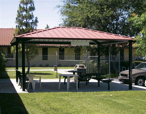 All Steel Single Roof Summerset Rectangle Pavilions Pavilions By Shape